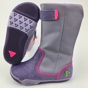 PLAE Camille shimmer boots for toddler 8.5